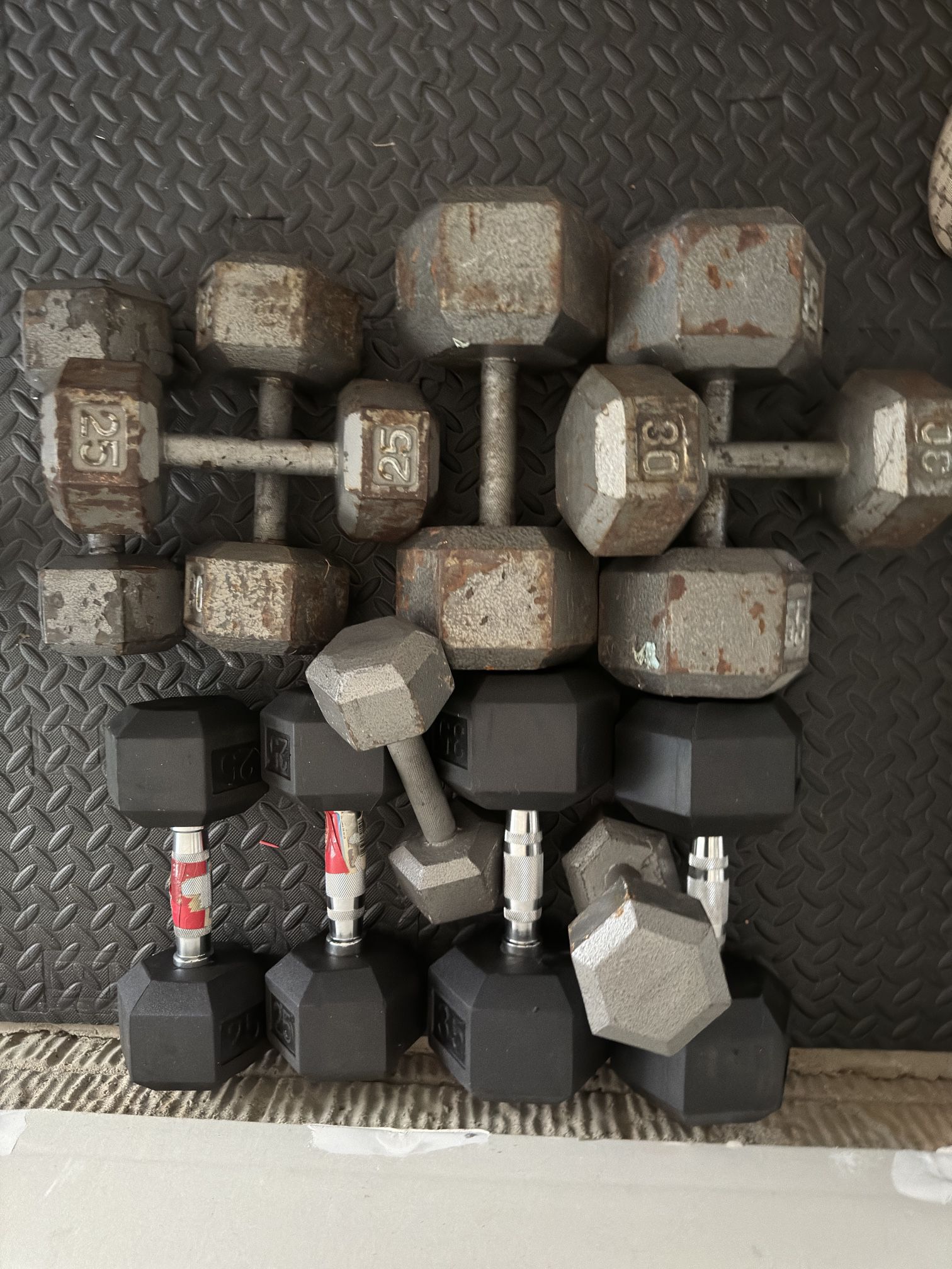 Dumb Bells From 15 To 45 Two Peices Each 
