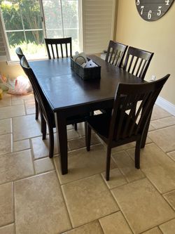Dining table and chairs