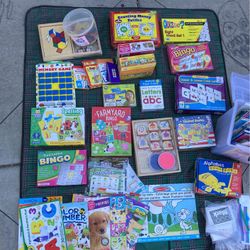 Learning Games, Toys, Books Lot