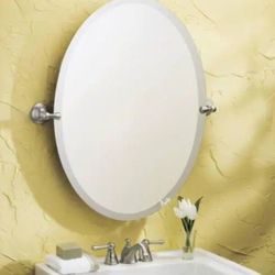 Oval Mirror (Tilting) for Bathroom 