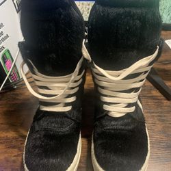 Rick Owen’s Pony Hair Geo Baskets