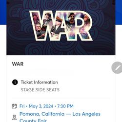 L.a. County Fair WAR tickets