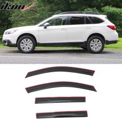 Fits 2015-2019 Subaru Outback Window Visors In-Channel Sun Rain Guard Side Deflector