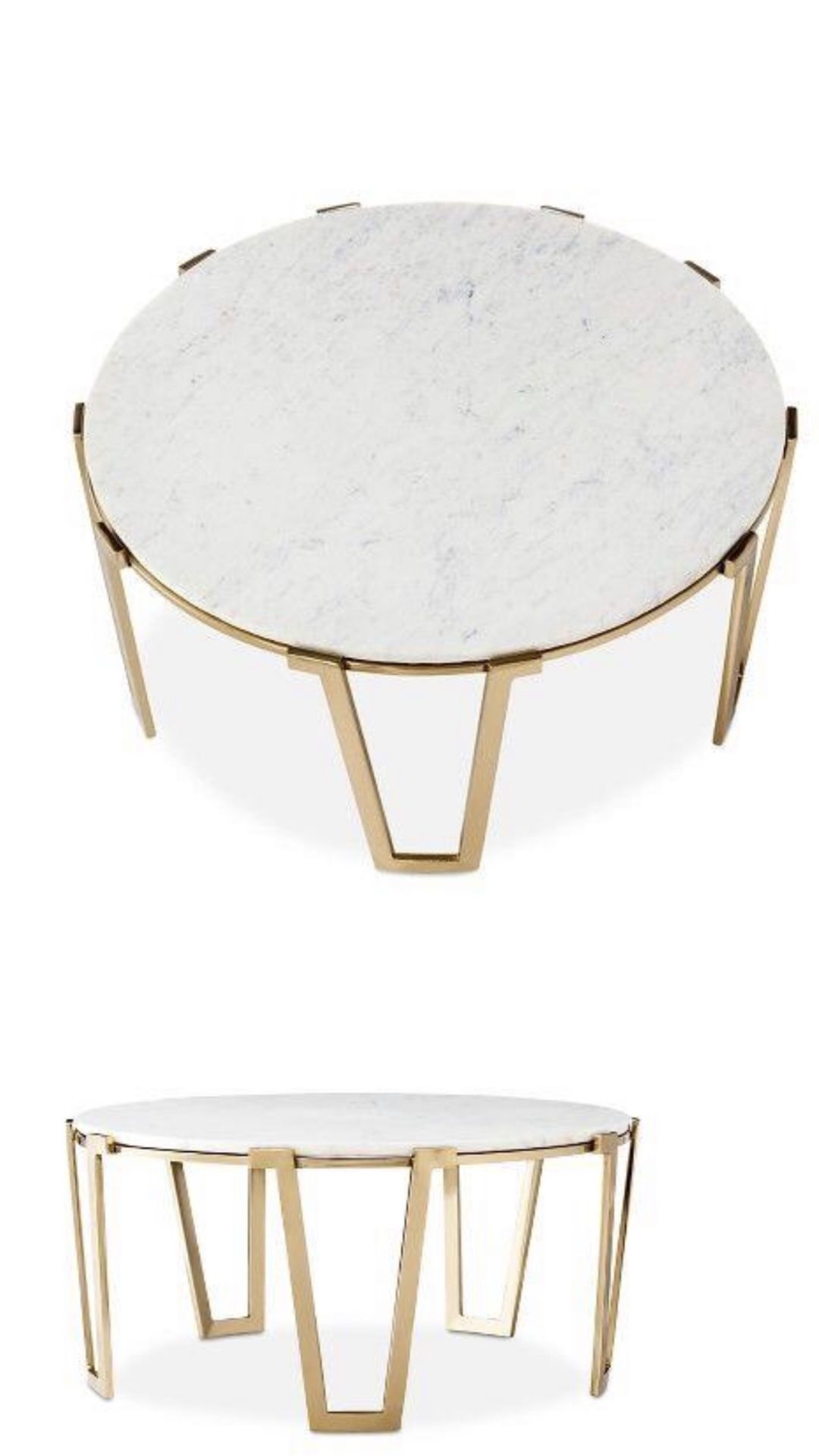 Chic real marble coffee table - must go ASAP