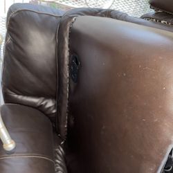 Two Large Heavy Brown Sofa Home Decor Household Item