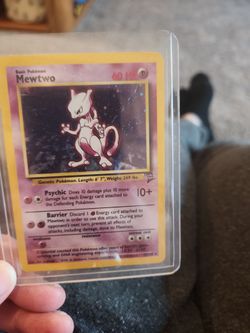 Original Mewtwo Pokémon Rare Holo CardOriginal Mewtwo Pokémon Rare Holo Card