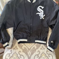 Chicago White Sox Vintage Starter Bomber Jacket 