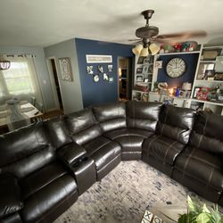 Leather Sectional 