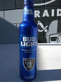 Raiders New collectable bottle for a great fans collection