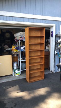 Mid-century bookcase USA solid wood