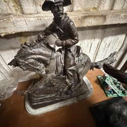 Frederic Remington Cowboy Bronze 