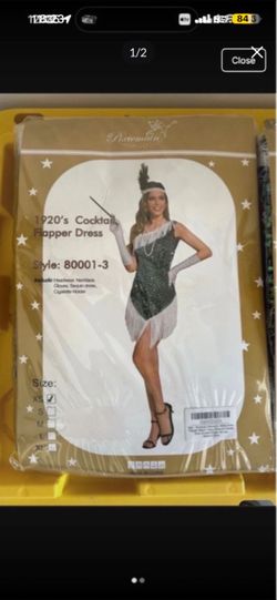 Brand New XS 1920s Cocktail Flapper Costume