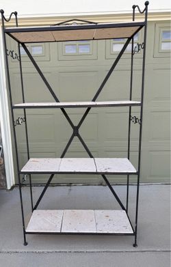 Wrought iron shelf