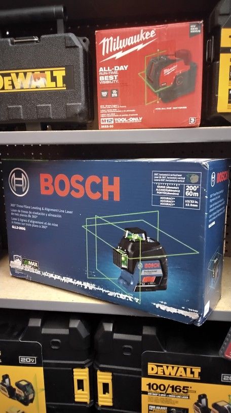 BOSCH 360° THREE - PLANE LEVELING & ALIGNMENT - LINE LASER