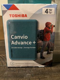 Toshiba Canvio Advance Plus 4TB Portable External Hard Drive.