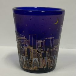 Atlanta Cobalt Blue Night Life Shot Glass