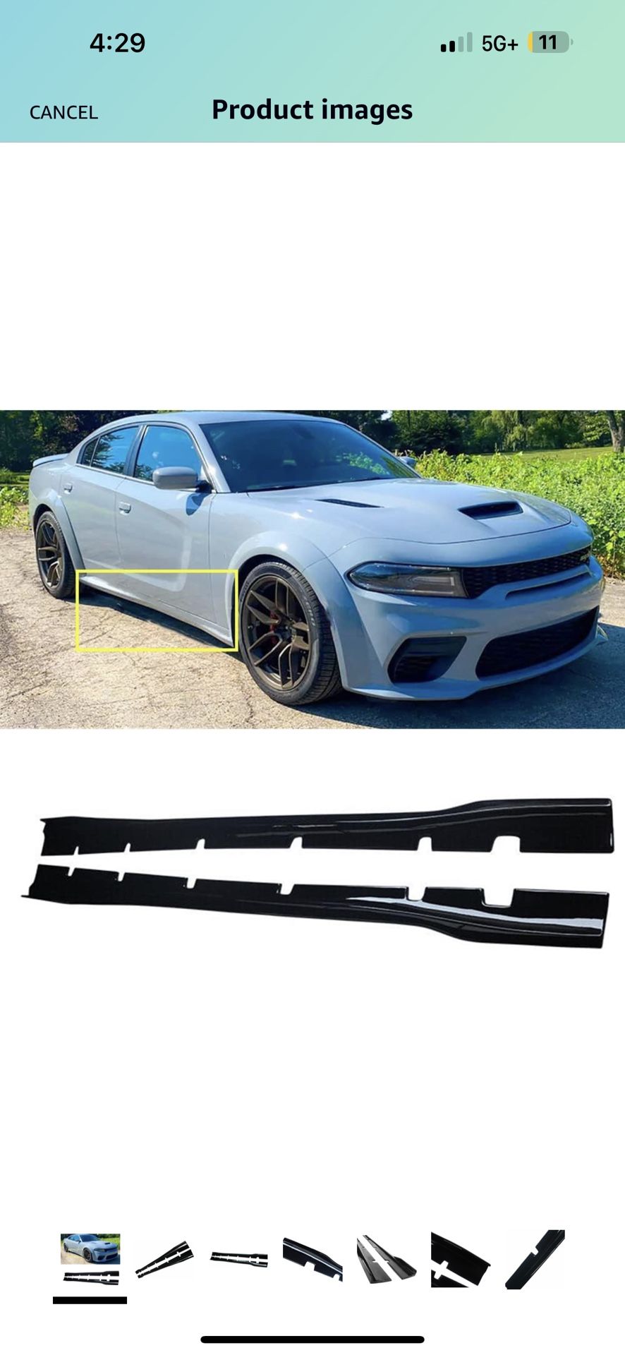 Dodge Charger Widebody Side Skirt Protector