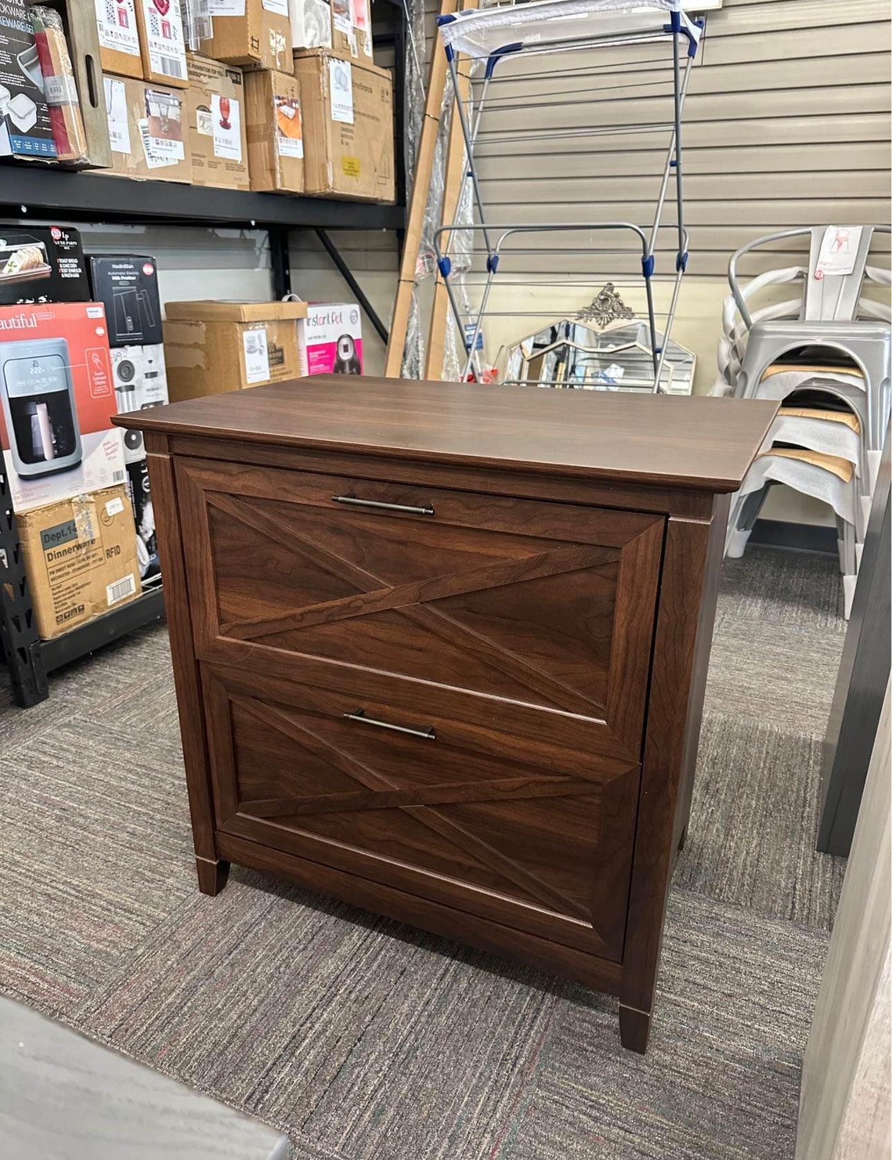 Key West Lateral File Cabinet, 2 Drawer, Bing Cherry