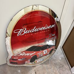 NASCAR Budweiser Bar Mirror