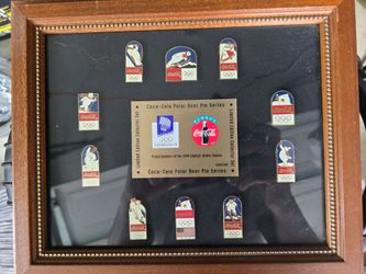 Coca cola Olympics polar bear pins