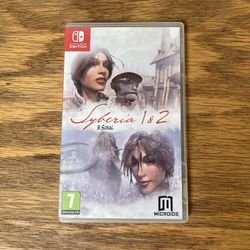 Syberia 1 & 2 for Nintendo Switch video game console system and Lite