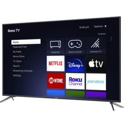 onn 75" Class 4K UHD (2160P) LED Frameless Roku Smart TV (100044717)
