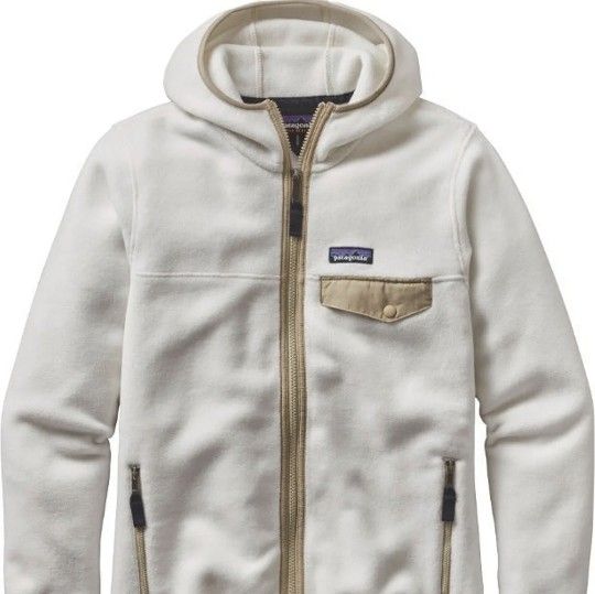 Patagonia Lightweight Snap-T Hooded Jacket, Women's, Birch White, Small