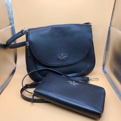 Kate Spade Black To Their Crossbody Bag With Wallet