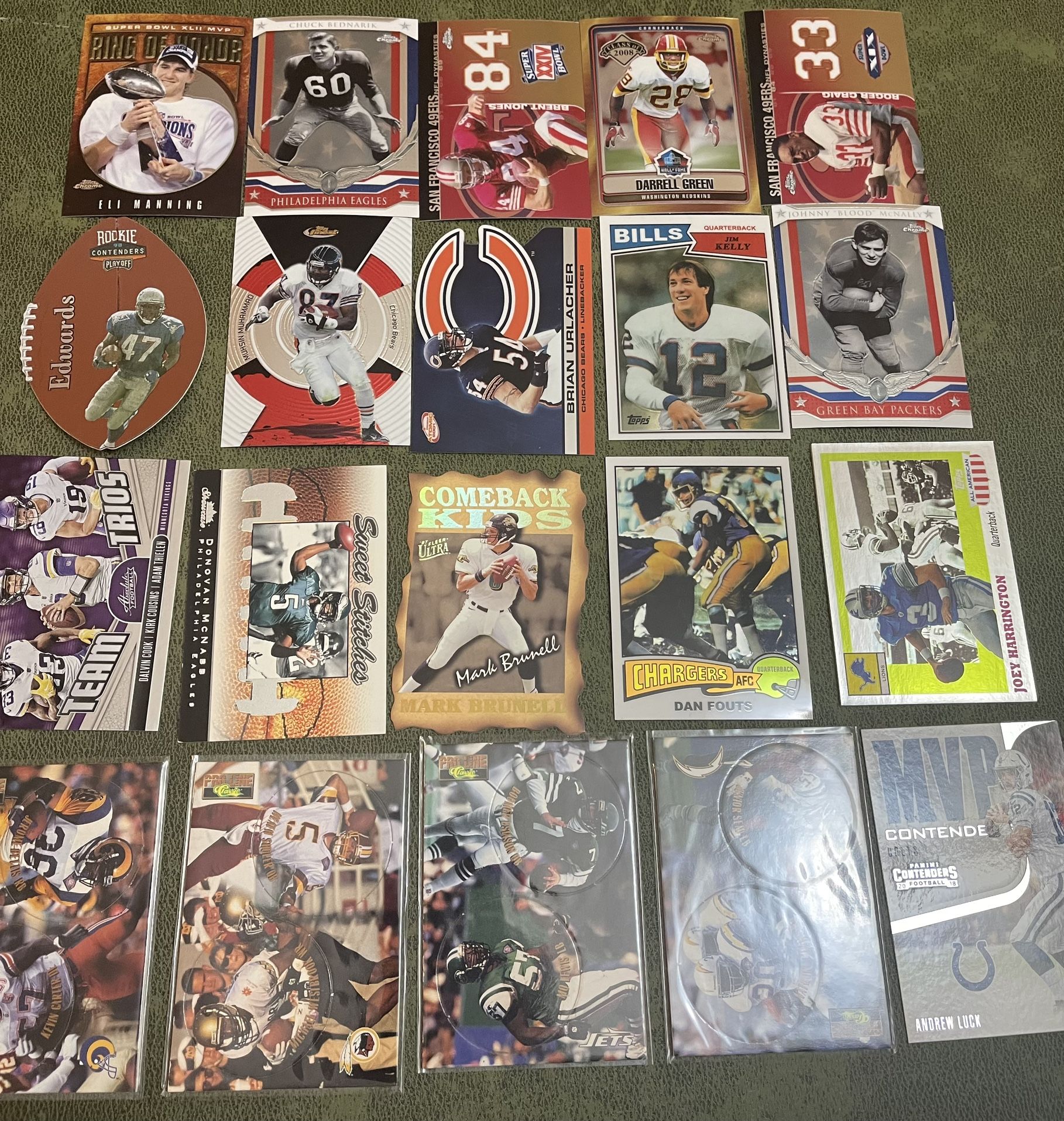 Lot Of 20 NFL Insert Cards #6