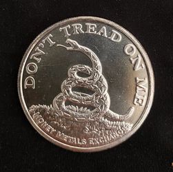 Silver 1oz Don’t Tread on me!! round