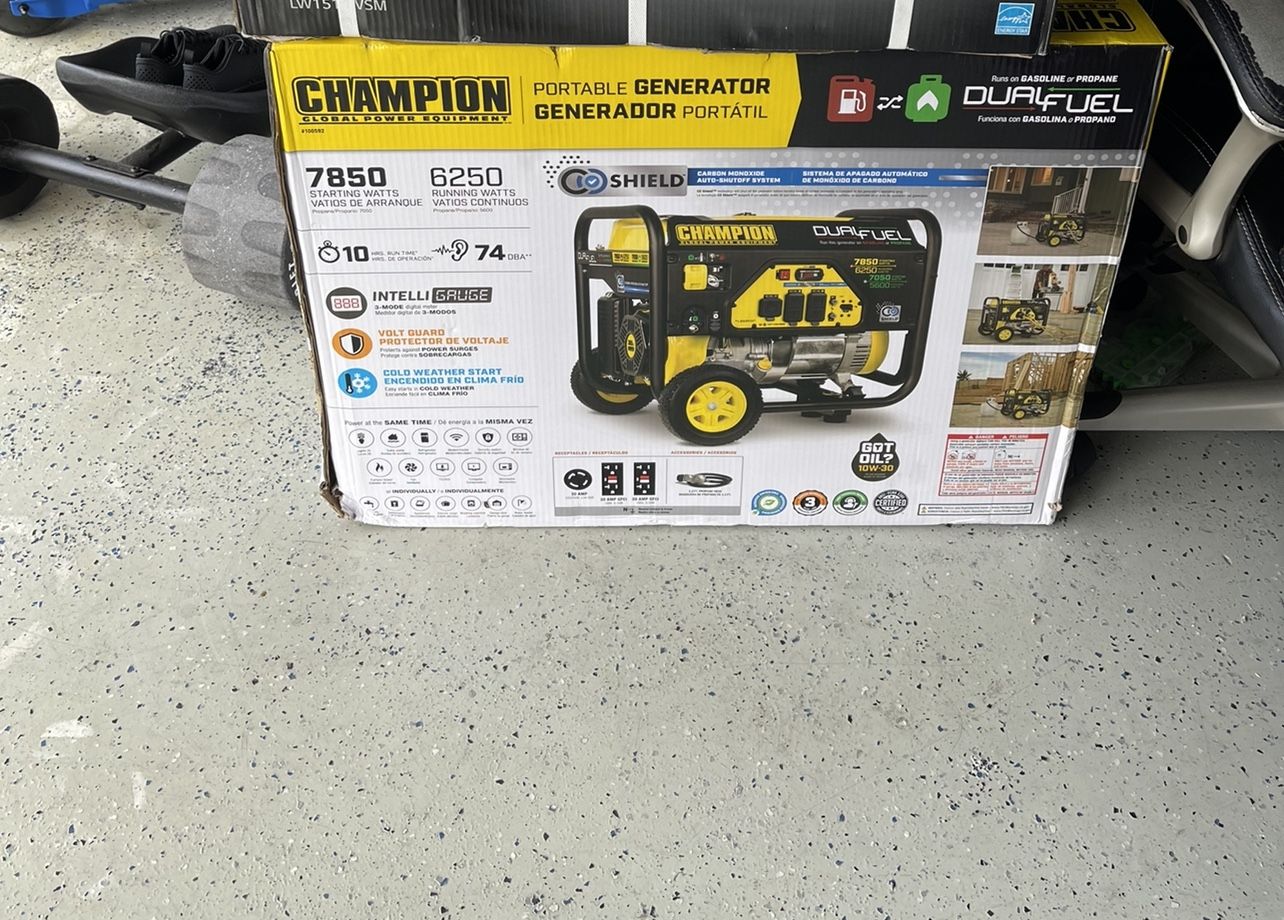 Champion Dual Fuel 7850w Generator 