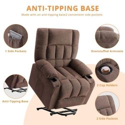 Recliner Chair with Vibrating Massage and Heating, Home Theater Seating with Lumbar Support