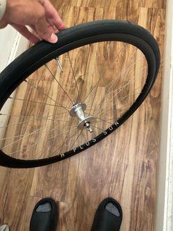 front H plus son laced to Phil hub