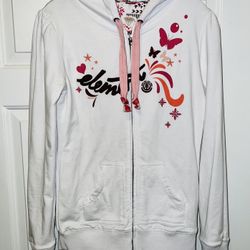 Beautiful Ladies Element hoodie white/pinks (size (L) only $15