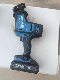 Hercules reciprocating saw with battery