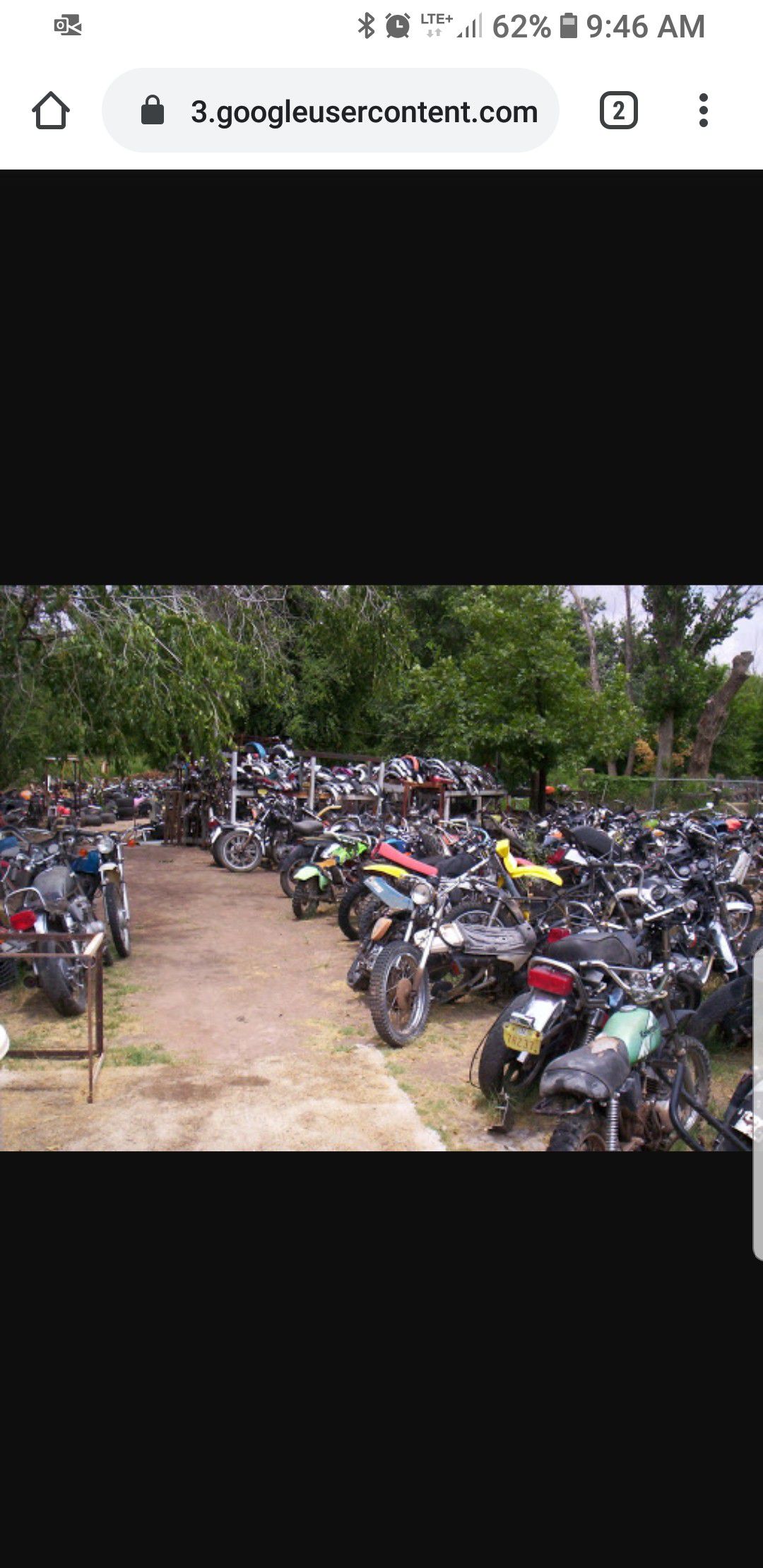 Motorcycle salvage yard