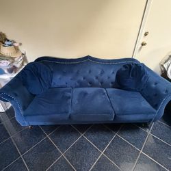 Blue Velvet Couches
