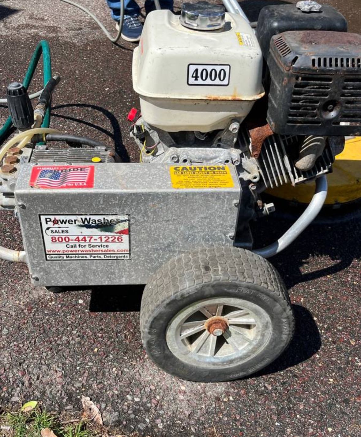 COMMERCIAL POWER WASHER with GROUND CLEANER - $2,800