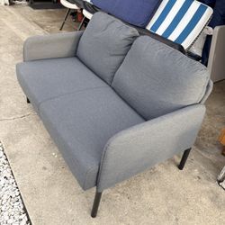  GLOSTAD Loveseat, Knisa dark gray