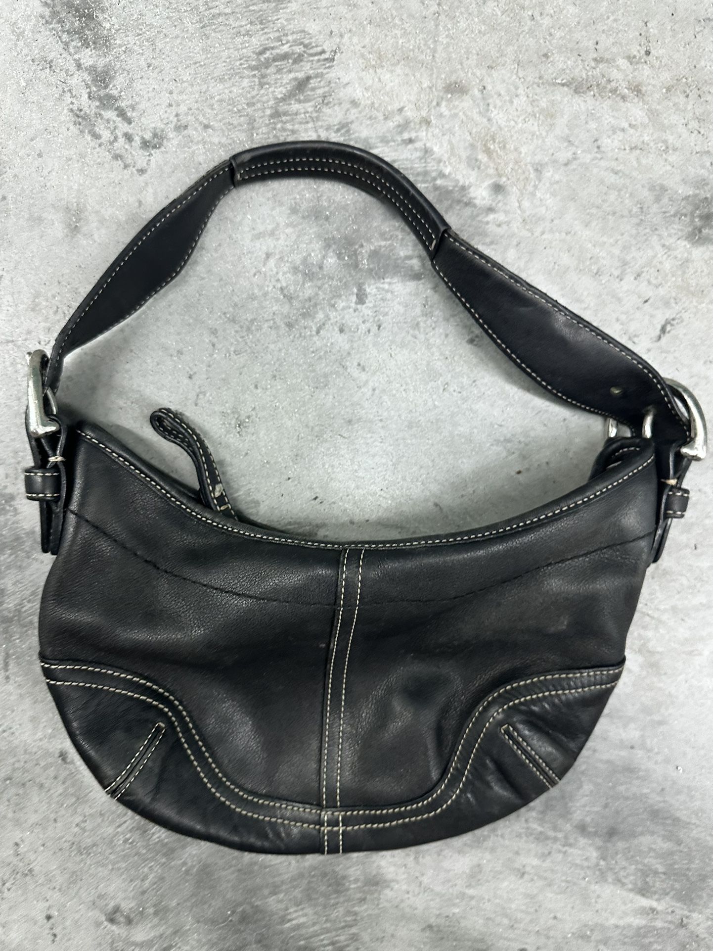 Coach Soho Hobo Black Leather Small Bag