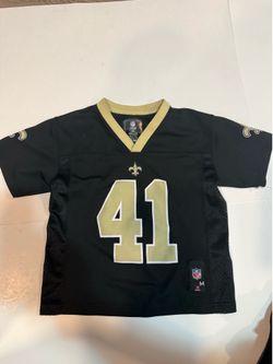 NFL Team Apparel New Orleans Saints Kamara #41 Youth Medium Jersey Black Gold