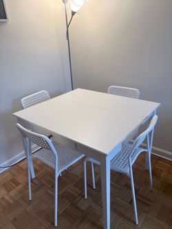 White Folding Dining Table / Desk