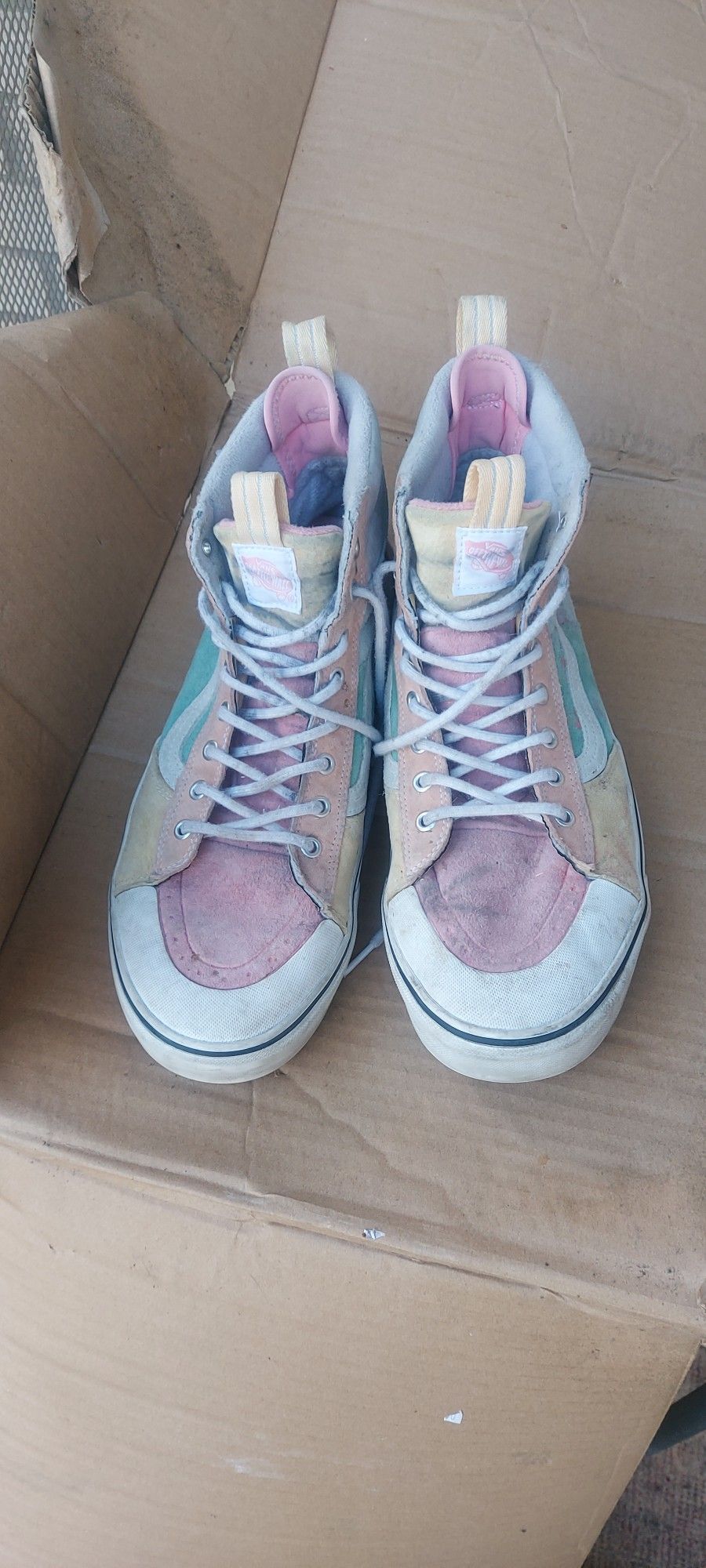 Vans Off The Wall High Top Sneakers Shoes Men's Size 13