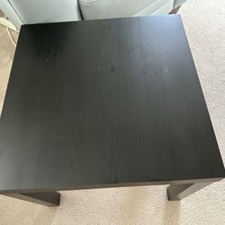 IKEA Black Side Table 