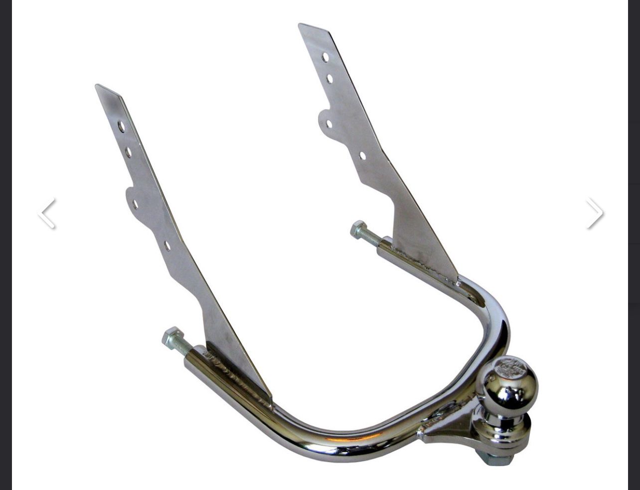 '80-'08 Chrome Harley Motorcycle Trailer Hitch & Receiver