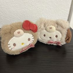 Sanrio Hello Kitty Bear Zip Pouches
