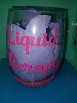 Glitter Wine Glass 