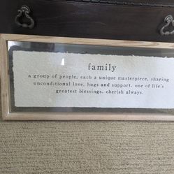 Glass Family Plaque