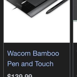 WACOM BAMBOO PEN AND TOUCH