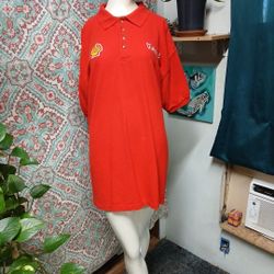 GK Direct Red Shell Gas Station Uniform Polo Shirt, Size XXL